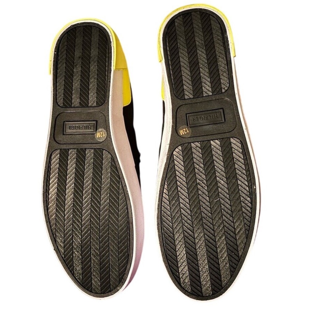 Tommy Hilfiger Realist Men's Slip-On Sneakers Black Yellow Heel Size 12 M - Picture 5 of 7